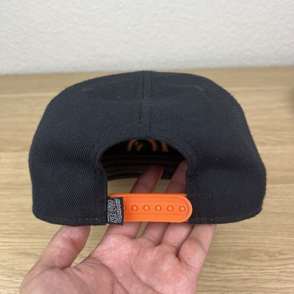 Vintage Naruto Konoha Leaf Hat Cap Thick Embroidered Anime 2007 Snapback RARE - Picture 5 of 10